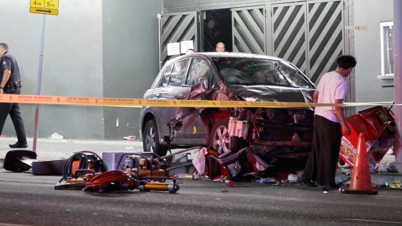 Vehicle Strikes Crowd in Los Angeles: Aftermath Revealed