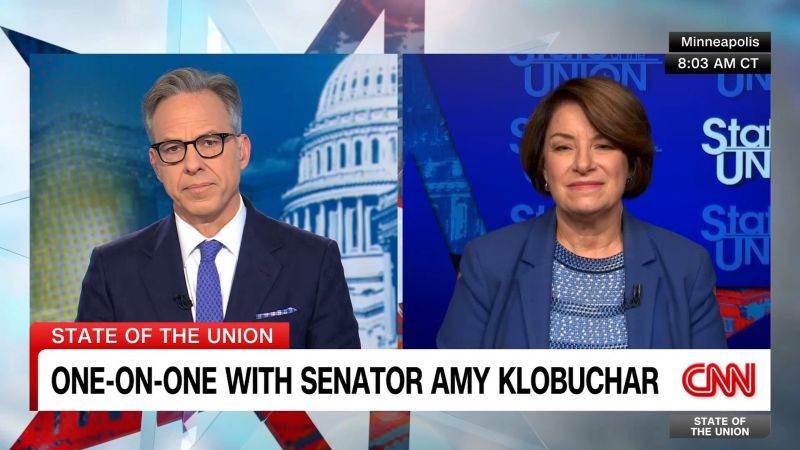 Senator Amy Klobuchar Blames Trump for Fallout Following Jeffrey Epstein's Death