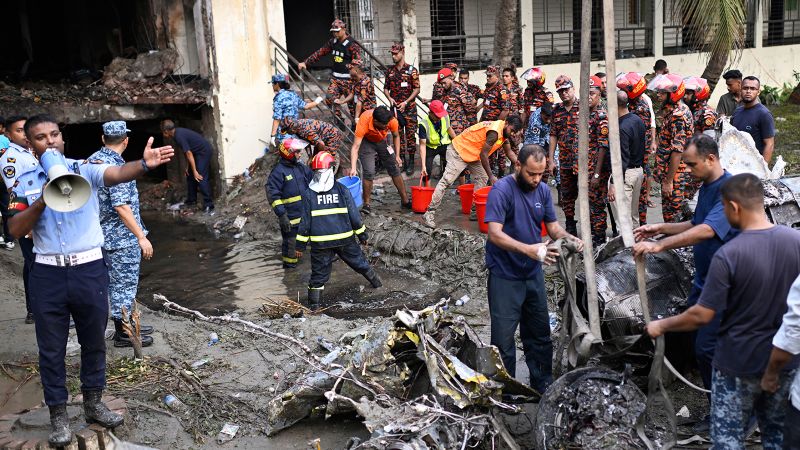 Tragic Jet Crash at School in Bangladesh