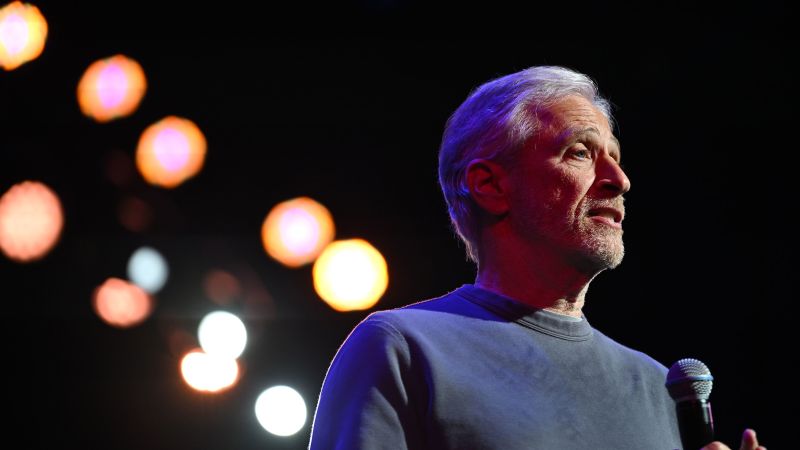 Jon Stewart Criticizes CBS for Cancelling Late Show With Stephen Colbert