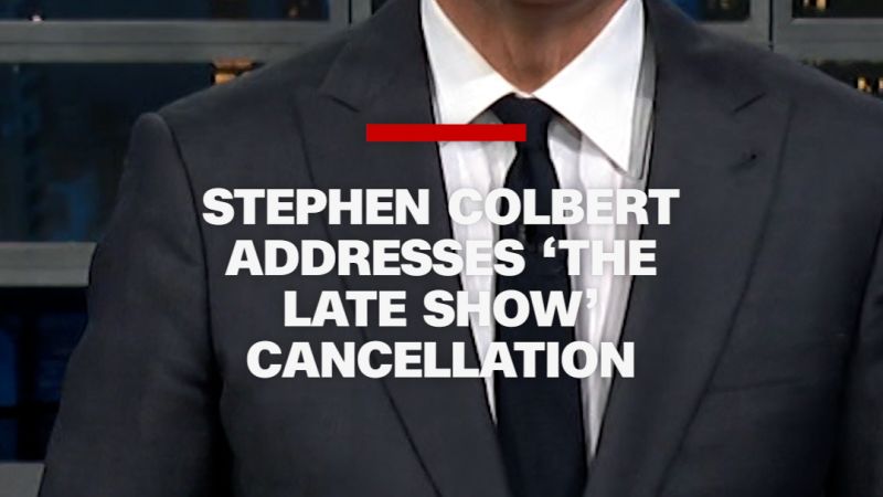Stephen Colbert Addresses Cancel Culture in Post-Cancellation Episode