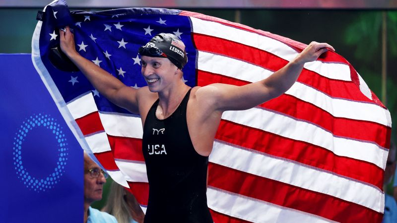 Katie Ledecky Clinches 22nd World Title in 1,500-Meter Freestyle