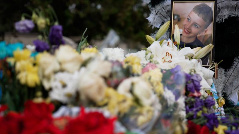 Ukrainian Mother Mourns Loss of Child in Russian Airstrike