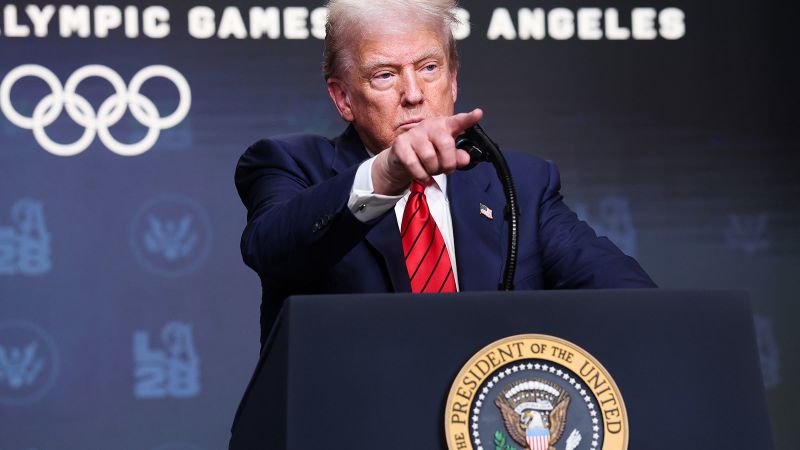 Trump Signs Executive Order for 2028 Olympics Preparation