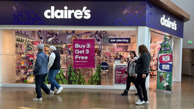 Claire's Files for Bankruptcy for Second Time in Under Ten Years