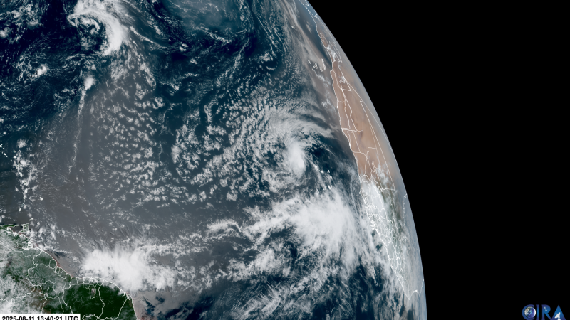 Tropical Storm Erin Emerges in Atlantic Ocean
