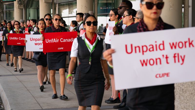 Air Canada Flight Attendants Face Impending Lockout Amid Strike Action Approval