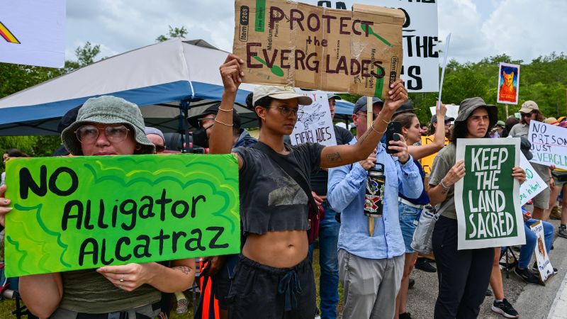 Federal Judge to Consider Halting Construction at Immigrant Detention Facility in Florida Everglades