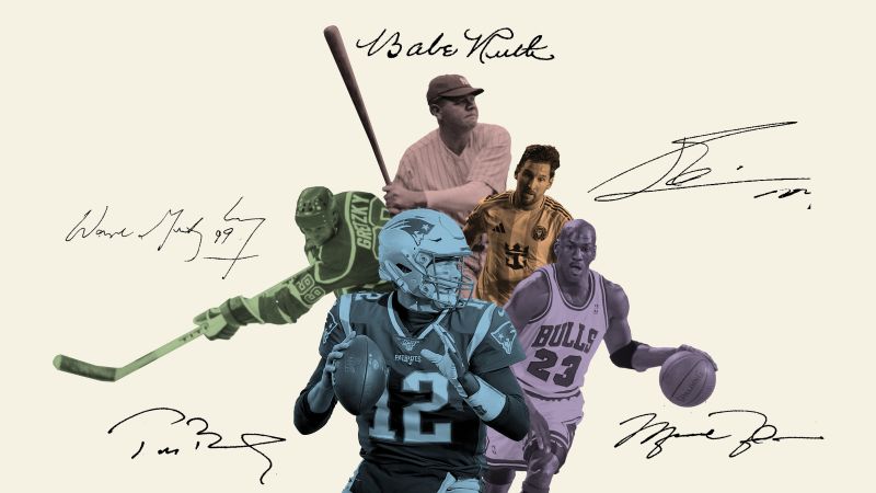 Rare Achievement: Autographs from Five Sports Icons on Single Item