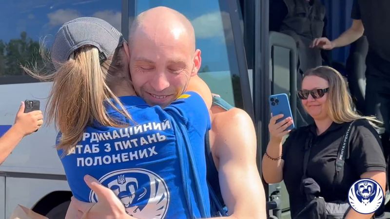 Ukrainian Soldiers and Civilians Reunited in Prisoner Exchange