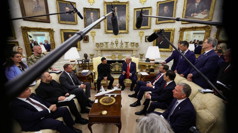 White House Press Dynamics Shift in Meeting with President Zelensky