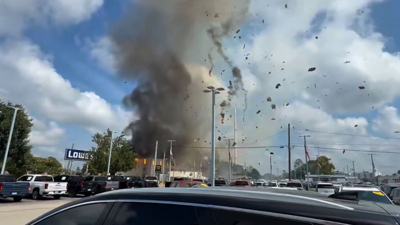 Gas Line Explosion Causes Damage in Residential Area