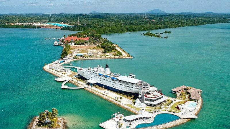 Historic SS Medina Transformed into Unique Hotel on Tropical Island