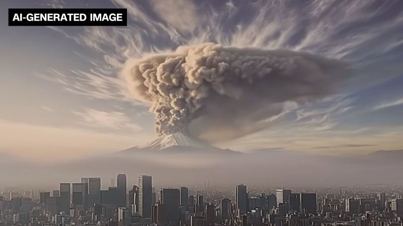 AI-Generated Video Prepares Tokyo Residents for Mount Fuji Eruption