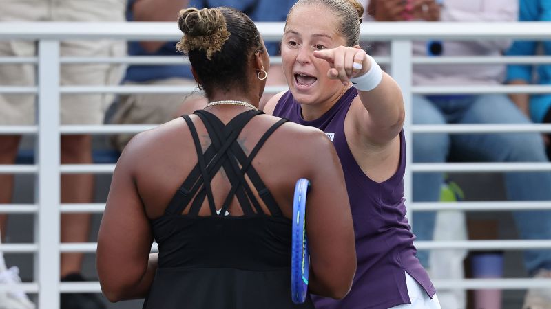 Tennis Players Engage in Heated Exchange at U.S. Open