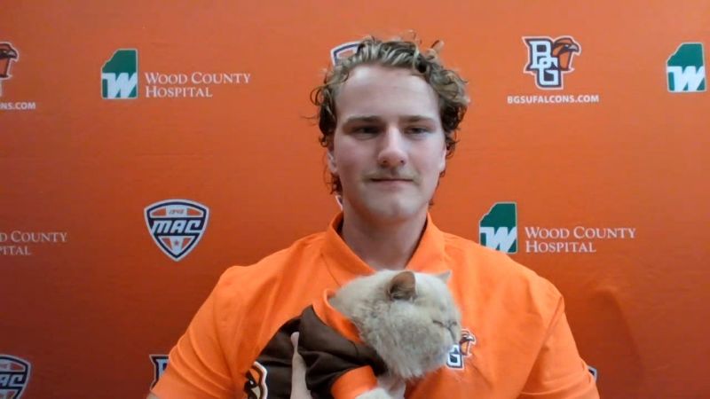 College Football Team Introduces New Mascot Pudge the Cat