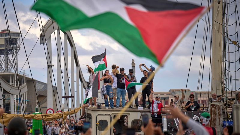 Flotilla Sets Sail from Barcelona to Challenge Gaza Blockade