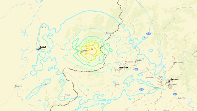 6.0-Magnitude Earthquake Strikes Eastern Afghanistan Near Pakistan Border