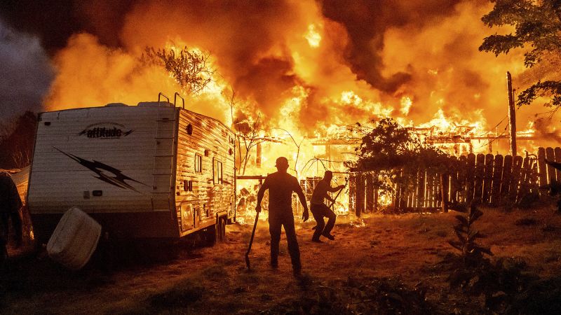 California Wildfire Devastates Historic Gold Mining Town
