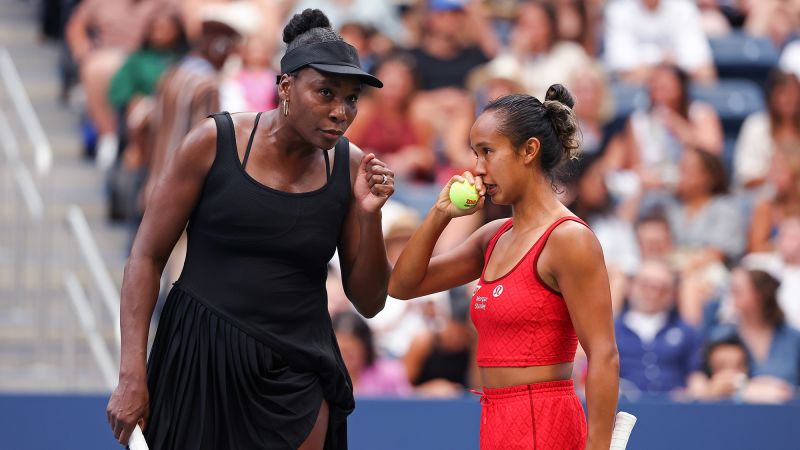 Venus Williams and Leylah Fernandez Conclude US Open Doubles Journey