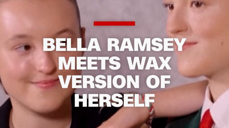Bella Ramsey Encounters Wax Replica at Madame Tussauds London
