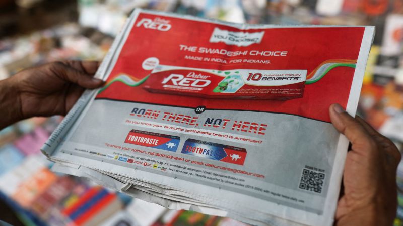 Trade Tensions Between US and India Impact Toothpaste Industry