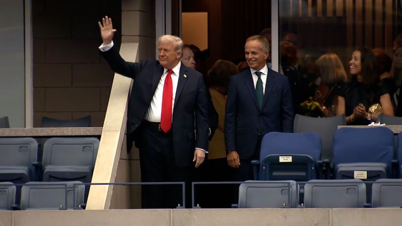 Former President Trump's Reception at US Open Tennis Tournament