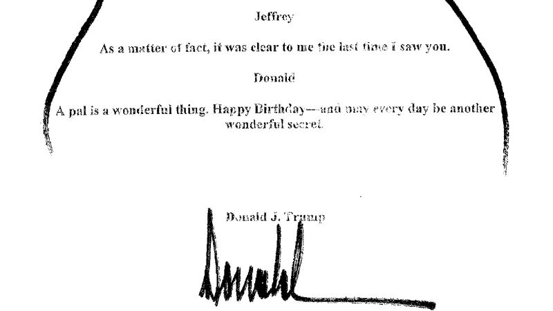President Trump Denial of Writing Lewd Letter to Epstein Faces Setback
