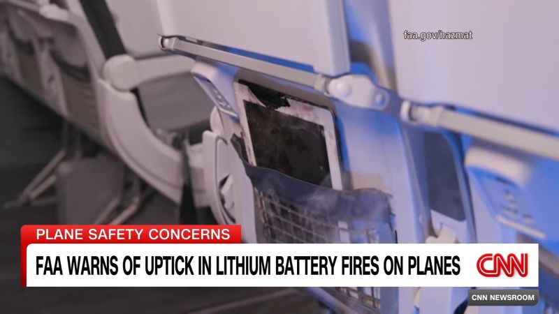 FAA Safety Alert on Lithium Batteries in Aviation Industry