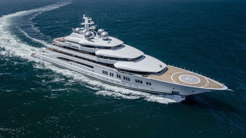 Luxurious 348-Foot Mega Yacht Listed for Sale by U.S. Department of Justice