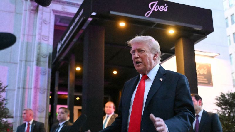 Former President Trump Dines Out in Washington, D.C.