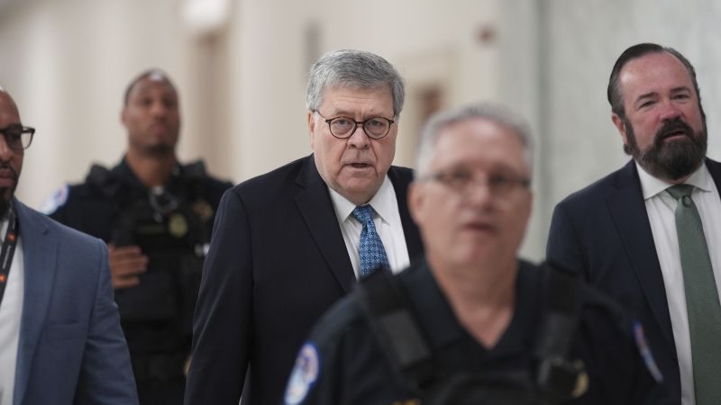 Bill Barr Testimony on Epstein's Death and Trump Communication