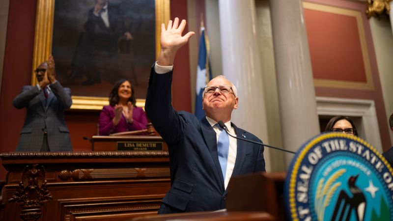 Minnesota Governor Tim Walz Announces Intention to Pursue Third Term in 2026