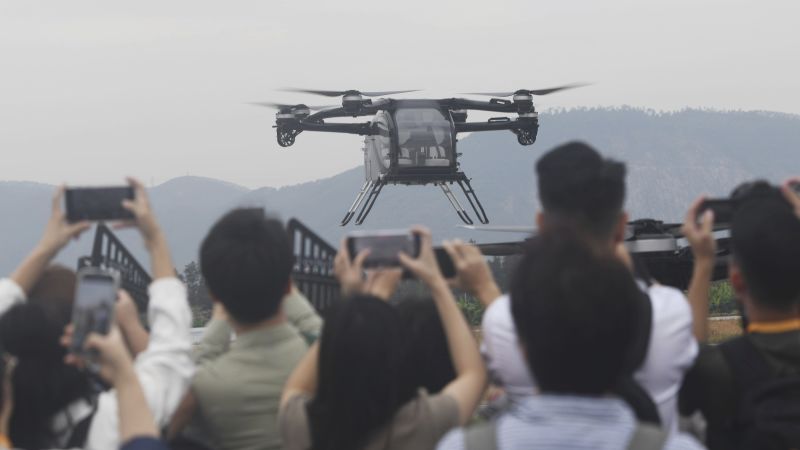 Flying Car Collision at Airshow Rehearsal in China
