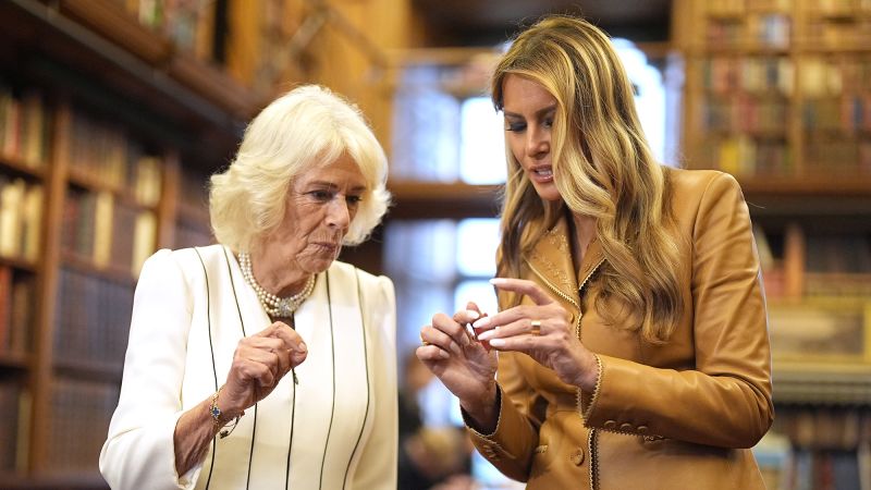 Melania Trump Promotes Literacy at Royal Library Event